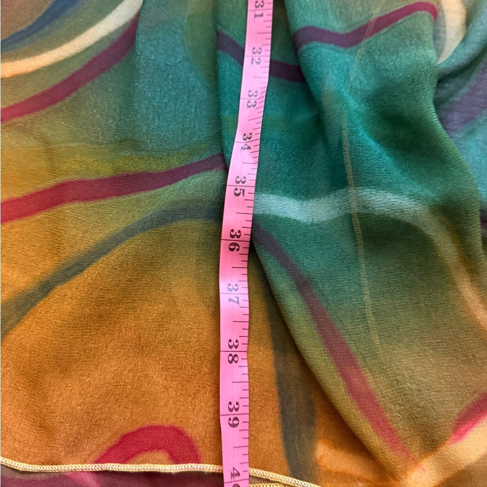Multicolor Chiffon Maxi bikini cover - Picture 6 of 6